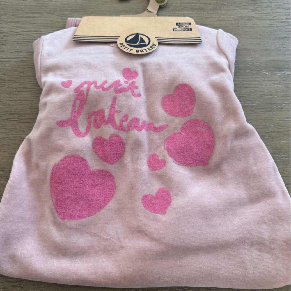 Petit Bateau‎ Pink Heart One Piece